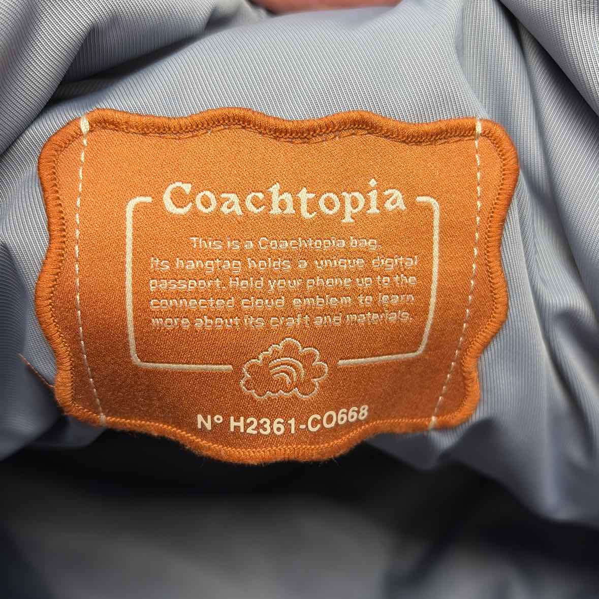 Pre-Owned Coach Grey Nylon Handbag