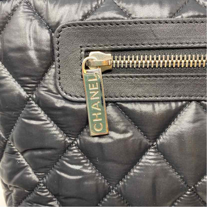 Pre-Owned Chanel Black Nylon Designer Handbag