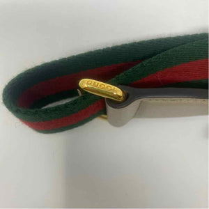 Pre-Owned Gucci Cream Canvas Designer Handbag