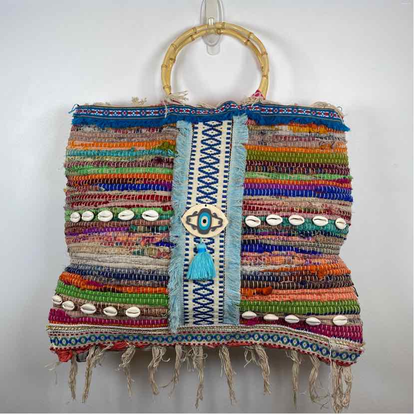 Pre-Owned Boutique Multi Straw Handbag