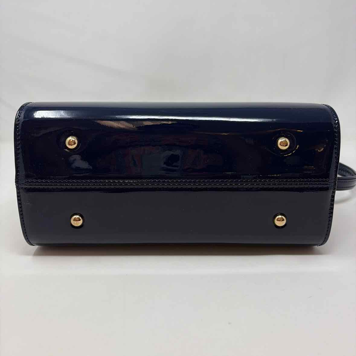 Navy Patent Handbag