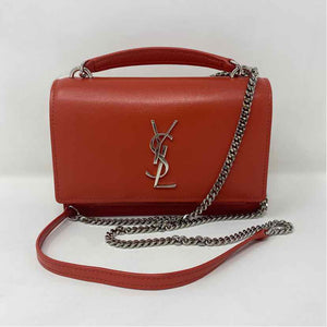 Pre-Owned Saint Laurent Orange Leather Designer Handbag