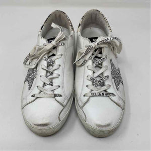 Pre-Owned Golden Goose White Multi Leather Shoe Size 6.5 Designer Shoes