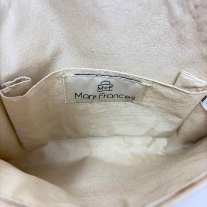 Pre-Owned Mary Frances Gold Multi Beaded Handbag