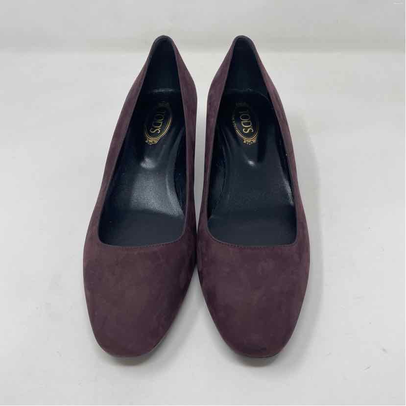 Pre-Owned Shoe Size 8 Tod's Wine Casual