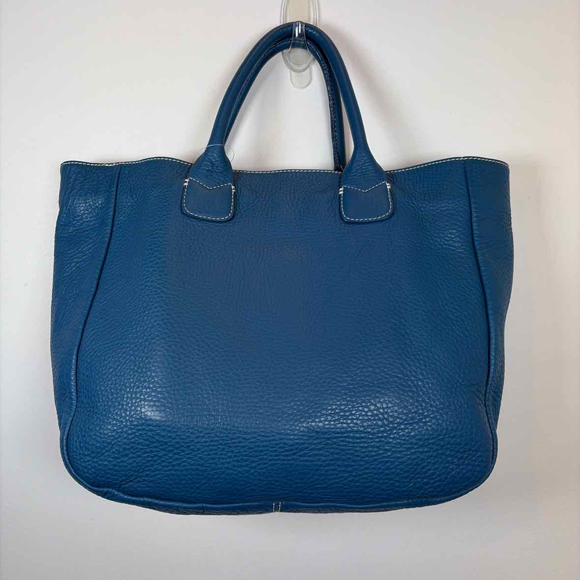 Pre-Owned Ann Taylor Blue Leather Handbag