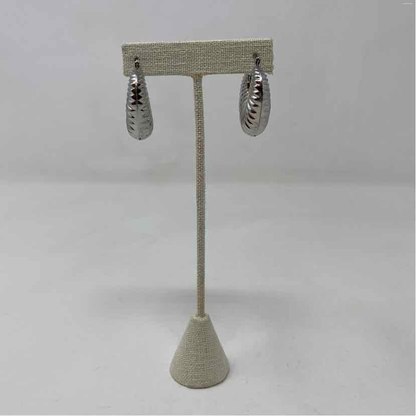 Silver Metal Earrings