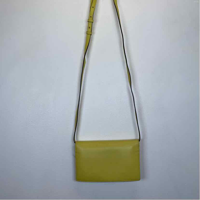 Pre-Owned Gucci Chartreuse Leather Designer Handbag