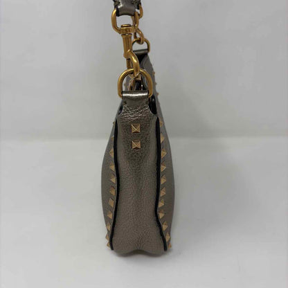 Pre-Owned Valentino Gold Leather Designer Handbag