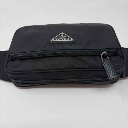 Pre-Owned Prada Black Nylon Designer Handbag