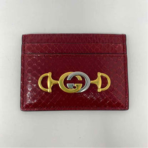 Pre-Owned Gucci Red Snake Designer Wallet