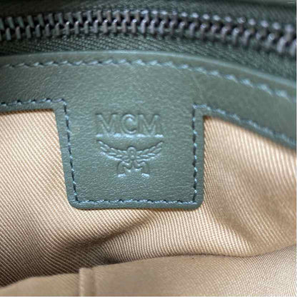 Pre-Owned MCM Olive Leather Designer Handbag