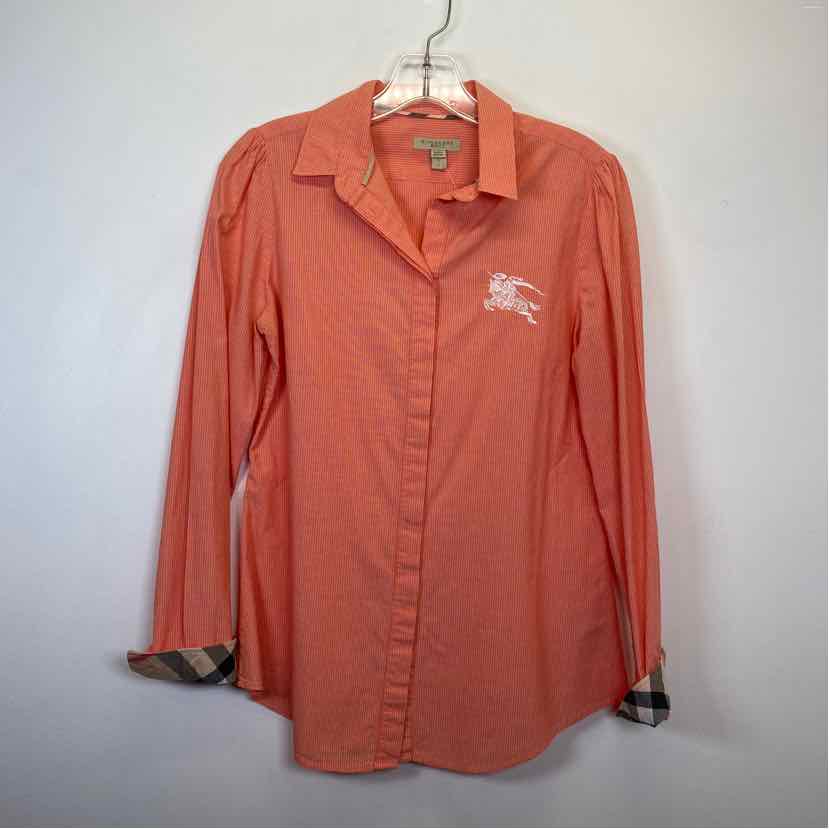 Pre-Owned Burberry Brit Salmon Fabric Women Size S Designer Clothes