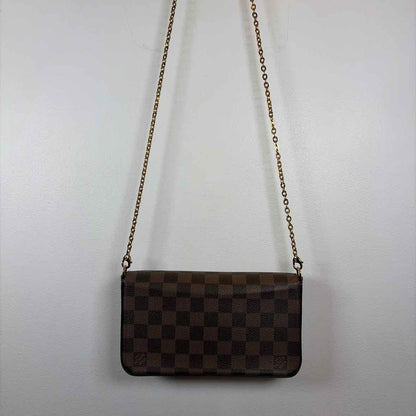 Pre-Owned Louis Vuitton Damier Eben Canvas Designer Handbag