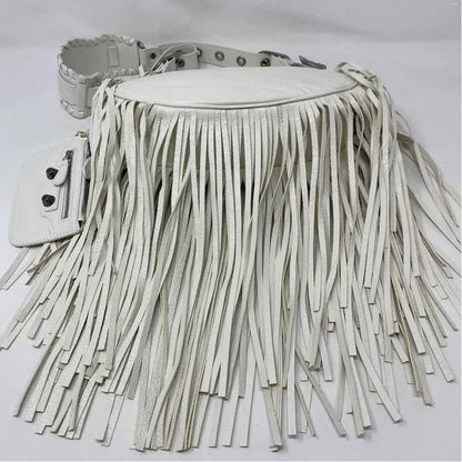 Pre-Owned Balenciaga White Leather Designer Handbag