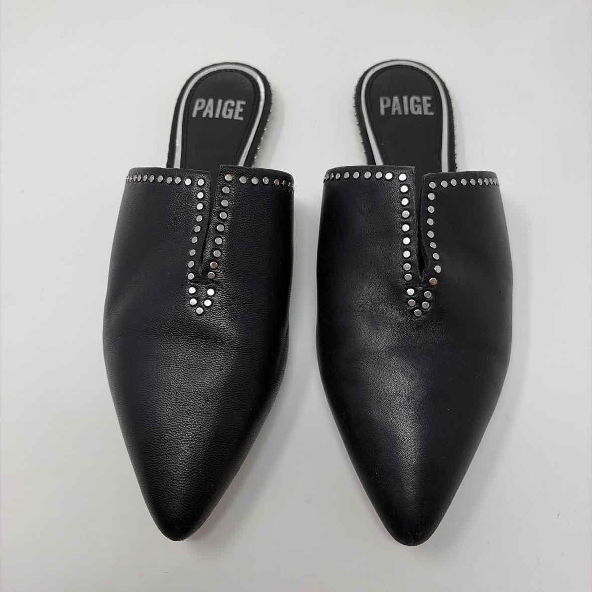 Pre-Owned Shoe Size 6 Paige Black Flats