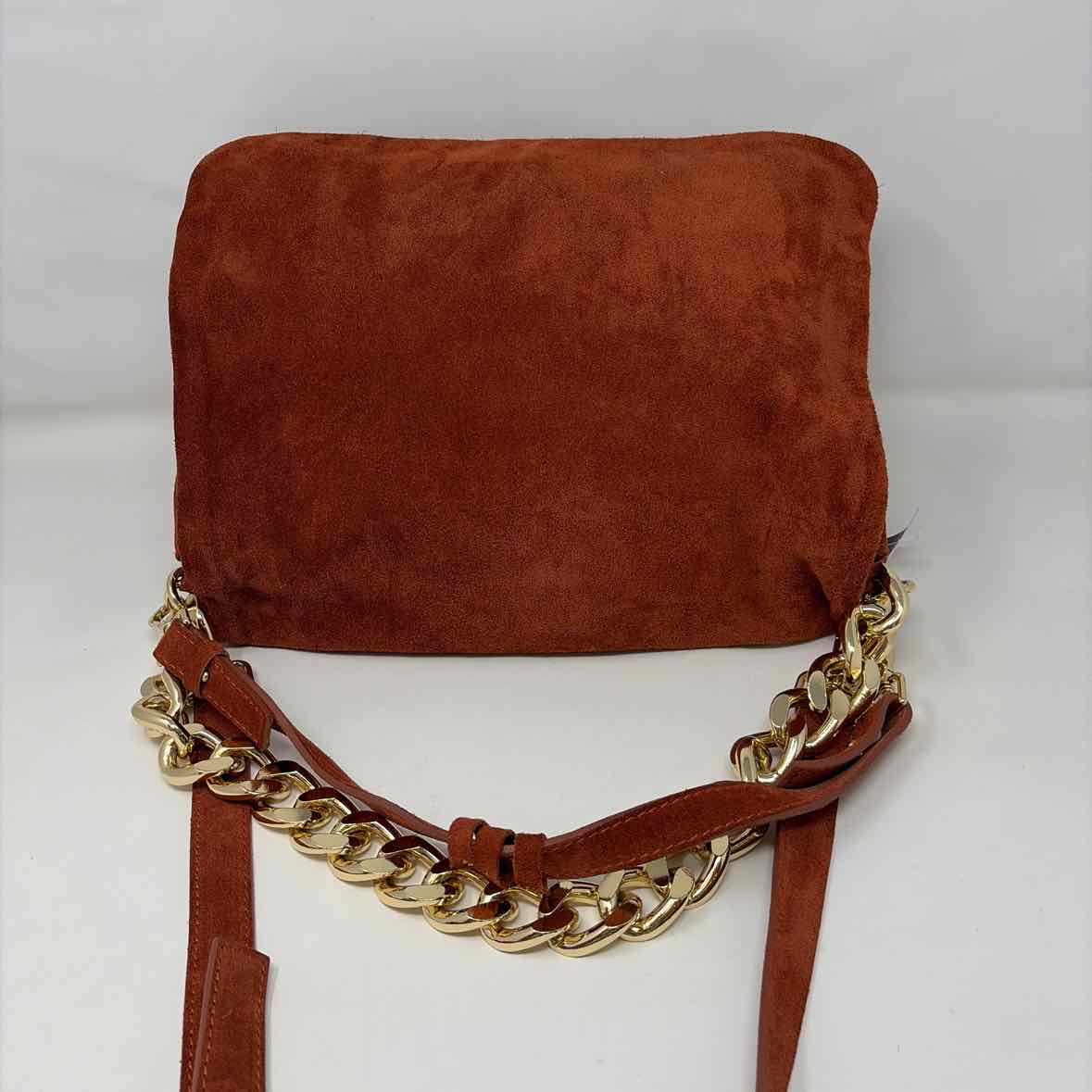 Pre-Owned Made in Italy Burnt Orange Leather Handbag
