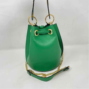 Pre-Owned Boutique Green Leather Handbag