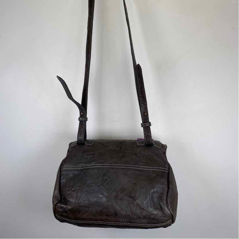 Pre-Owned Givenchy Grey Leather Designer Handbag