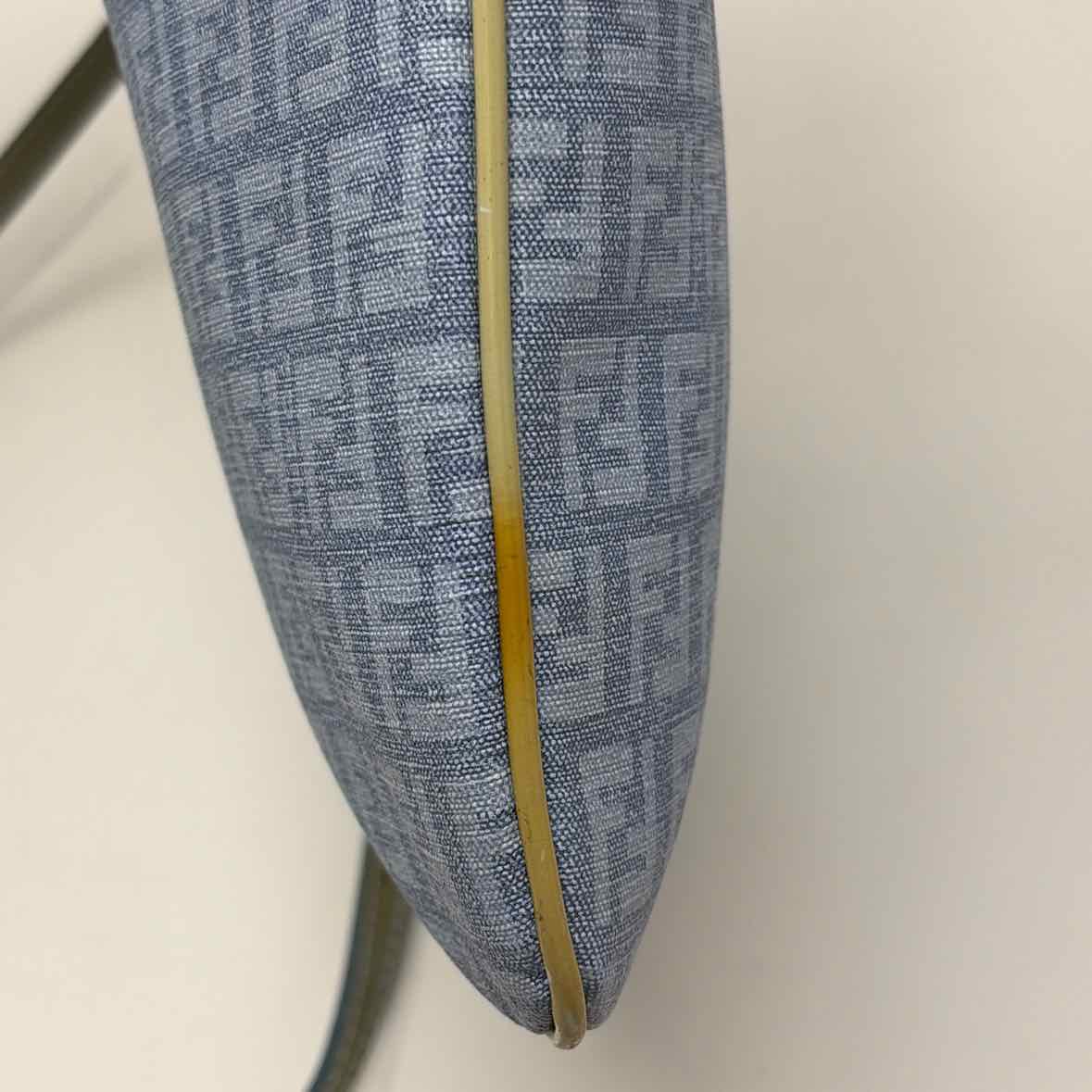 Pre-Owned Fendi Blue Canvas Designer Handbag