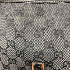 Pre-Owned Gucci Black Canvas Designer Handbag