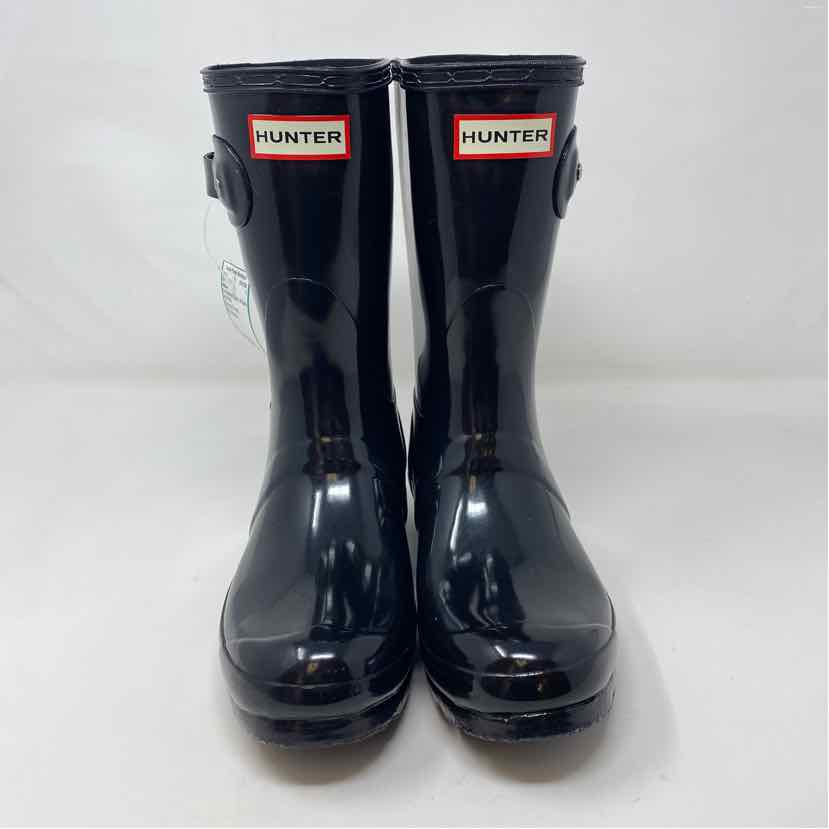 Pre-Owned Shoe Size 6 Hunter Black Booties