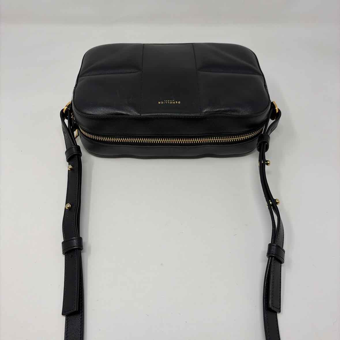 Pre-Owned Demellier Black Leather Handbag