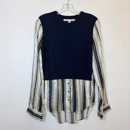 Pre-Owned Size M Veronica Beard Navy Multi Top