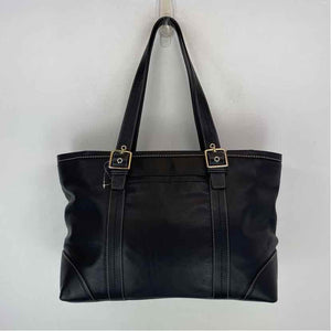 Pre-Owned Coach Black Leather Handbag