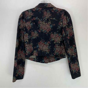 Pre-Owned Size 2/S Free People Black Floral Jacket