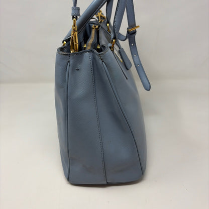 Pre-Owned Prada Light Blue Leather Designer Handbag