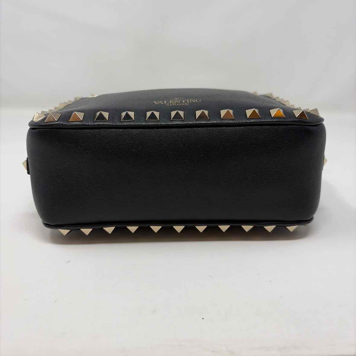 Pre-Owned Valentino Black Leather Designer Handbag