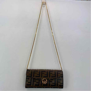 Pre-Owned Fendi Monogram Leather Designer Handbag