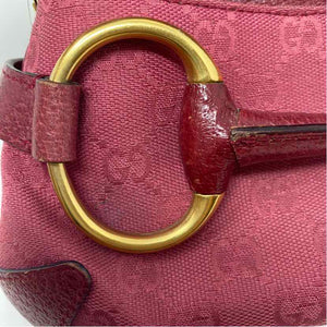 Pre-Owned Gucci Magenta Fabric Designer Handbag