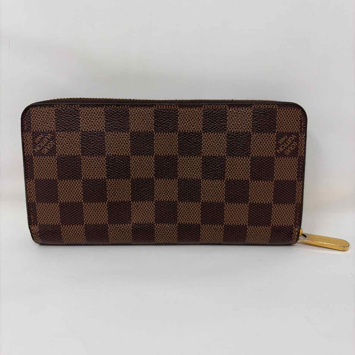 Pre-Owned Louis Vuitton Damier Eben Canvas Designer Wallet