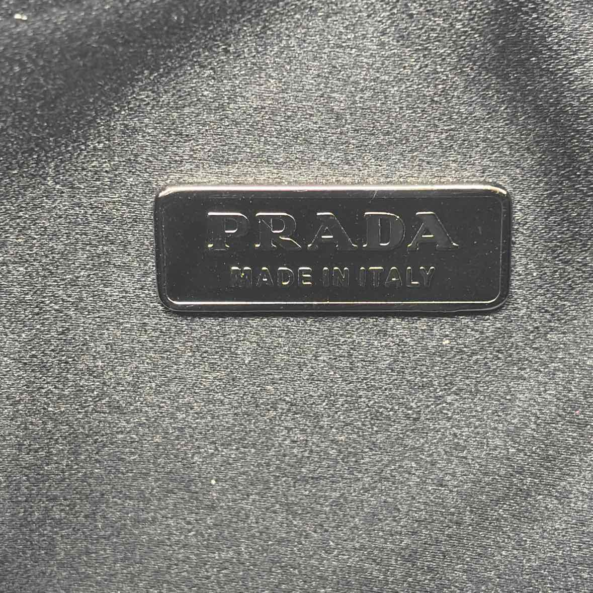 Pre-Owned Prada Black Patent Designer Handbag