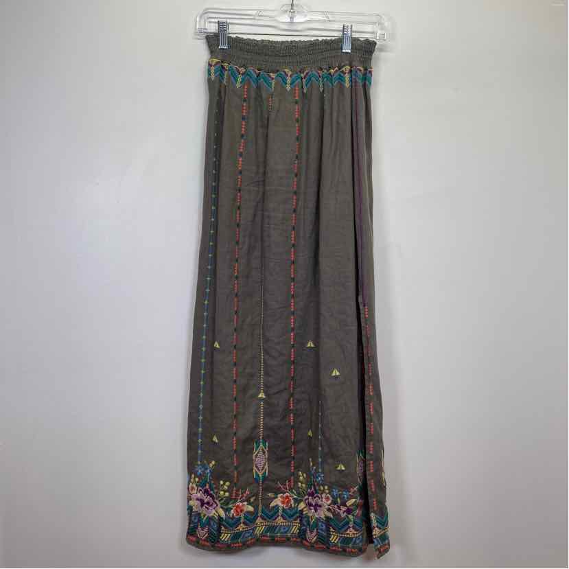 Pre-Owned Size S Johnny Was Grey Skirt