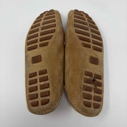 Pre-Owned Gucci Tan Suede Shoe Size 10 Designer Shoes
