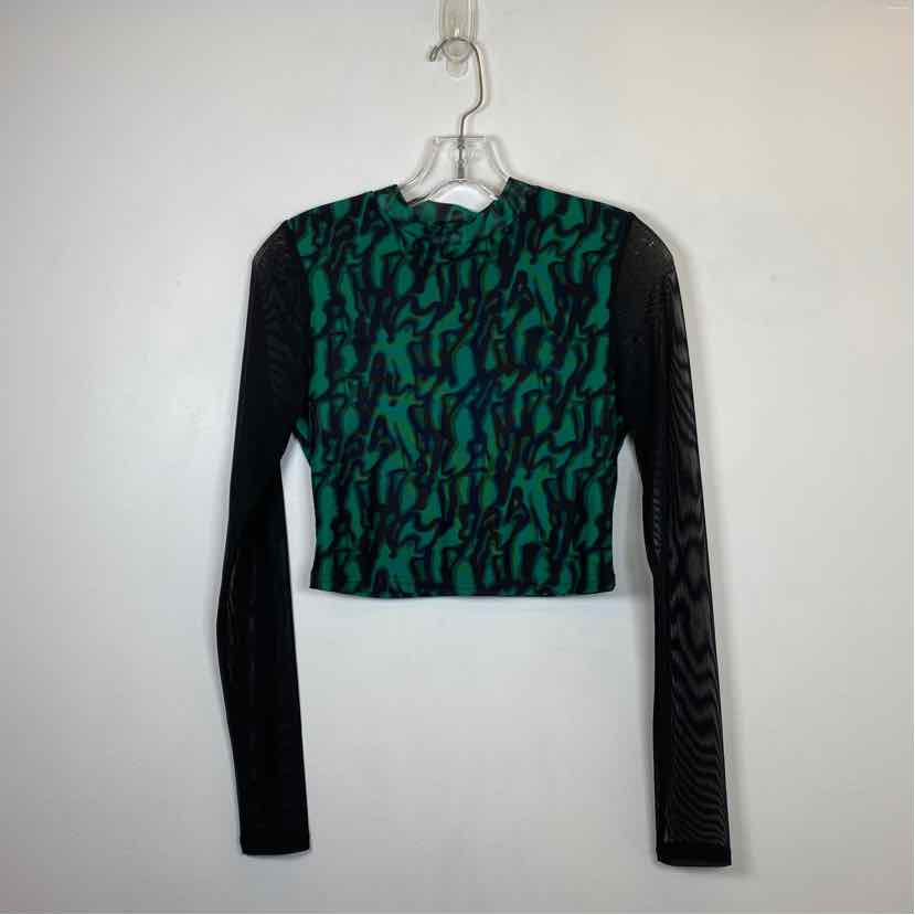 Pre-Owned Size S Jordyn Jagger Green Multi Top