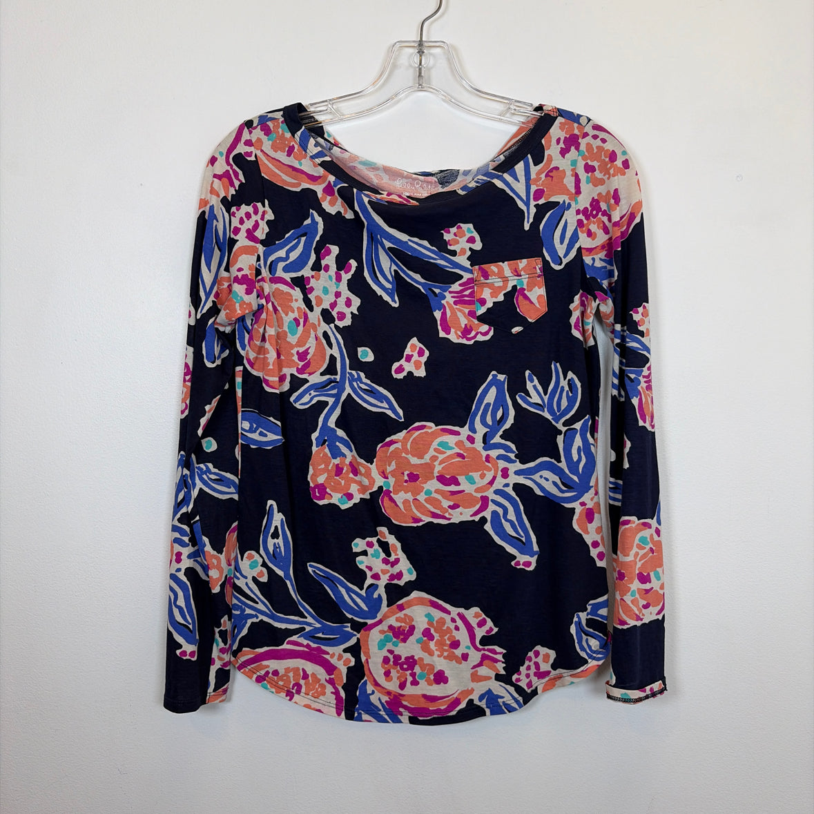 Pre-Owned Size XS Lilly Pulitzer Navy Multi Top