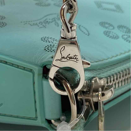 Pre-Owned Christian Louboutin Turqouise Leather Designer Handbag