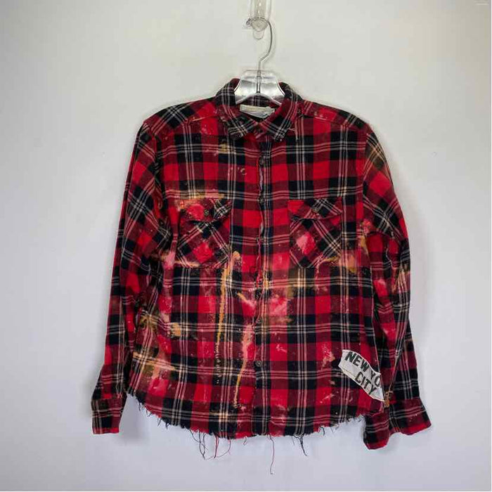 Pre-Owned Size S Gypsy Cowboy Buffalo Check Top