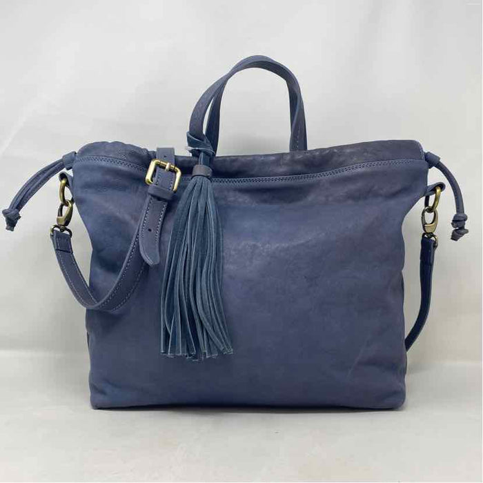 Pre-Owned Johnny Was Blue Leather Handbag