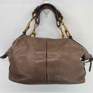 Pre-Owned Gucci Taupe Leather Designer Handbag