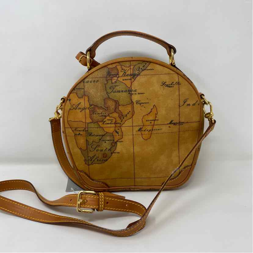 Pre-Owned Alviero Martini Tan Multi Leather Handbag