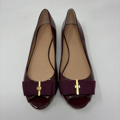 Pre-Owned Shoe Size 9 Tory Burch Burgundy Flats