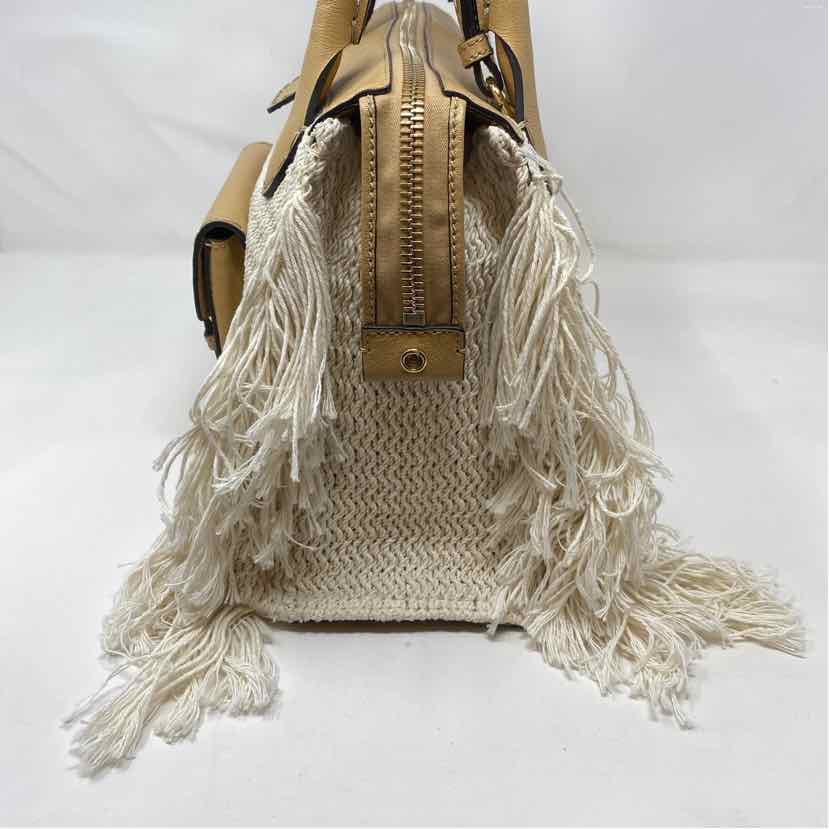 Pre-Owned Chloe Beige Knit Designer Handbag
