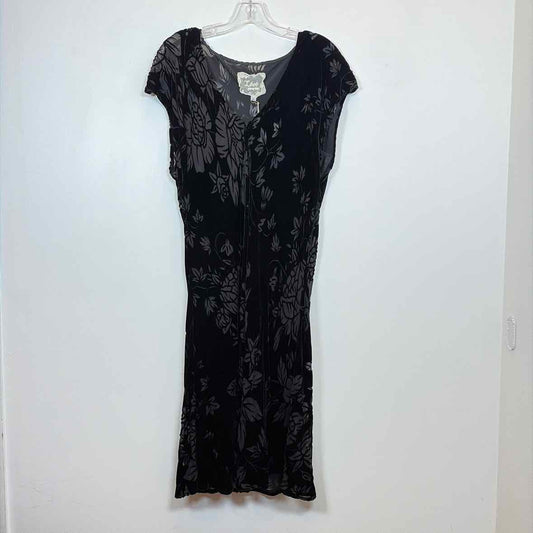 Pre-Owned Size XL Johnny Was Black Casual Dress