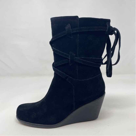 Pre-Owned Shoe Size 8.5 Aerosoles Black Booties