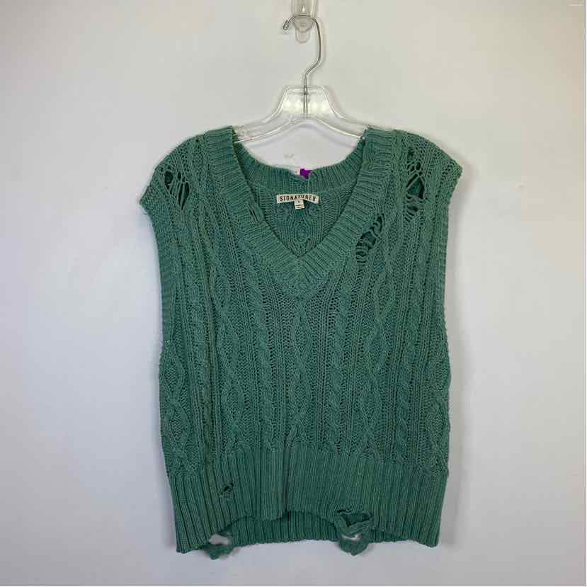 Pre-Owned Size S Signature 8 Green Vest